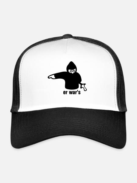 he's it - left - Trucker Cap - white/black - Front