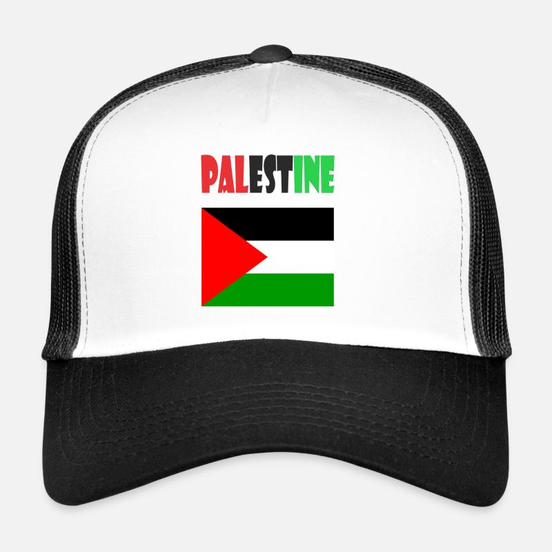 Palestine Design - Trucker Cap - white/black
