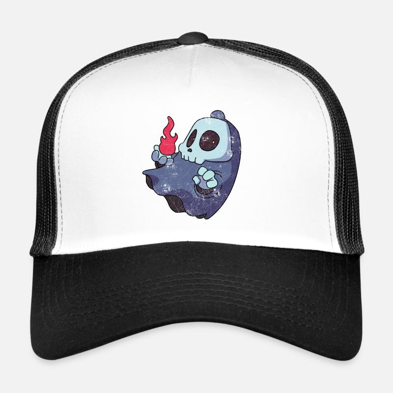 FLYING GHOST SKULL COMIC MOTIFS GIFT Trucker Cap