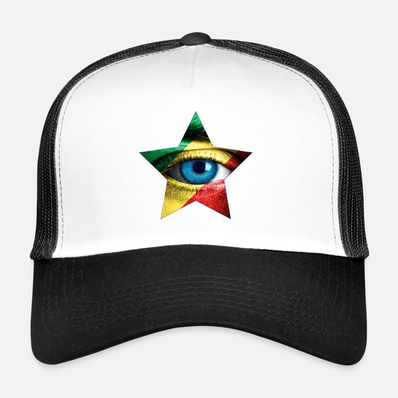 Zahir Eye - Trucker Cap - Weiß/Schwarz