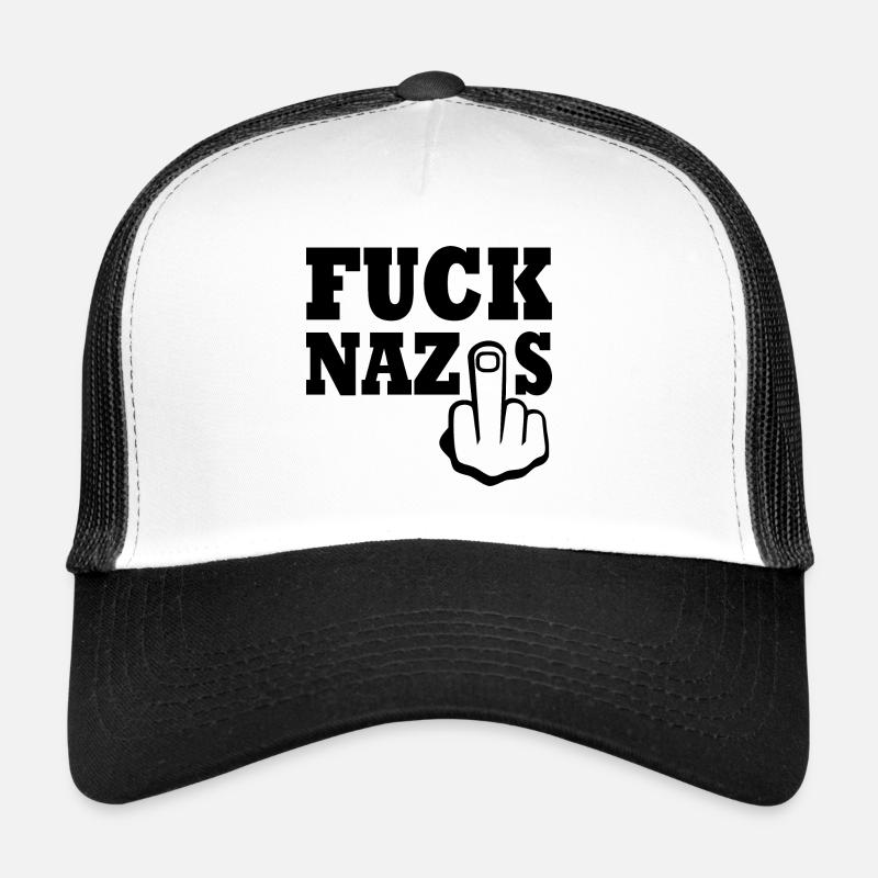 Fuck nazis Casquette trucker 