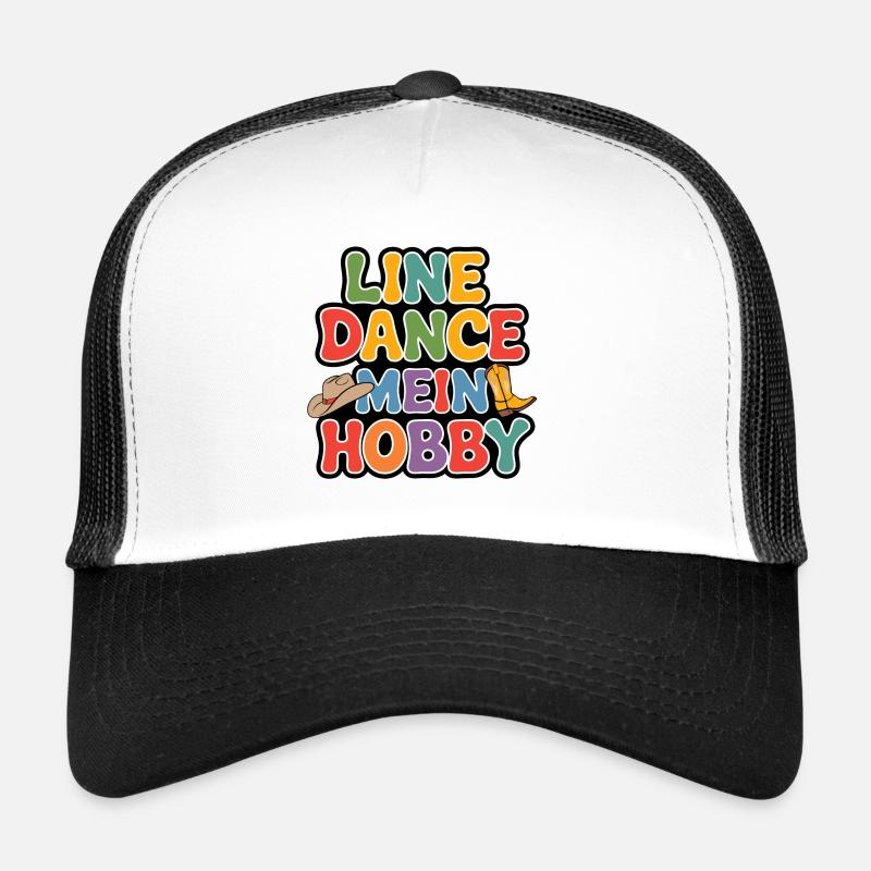 Line Dance mein Hobby - Trucker Cap - Weiß/Schwarz