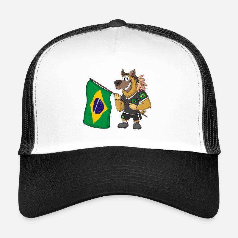 Brasilien Rasta Hund Trucker Cap