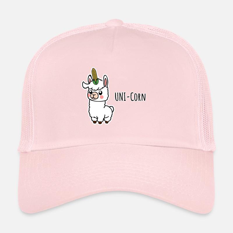 Lama Uni Corn - Corn on the cob llama unicorn Trucker Cap