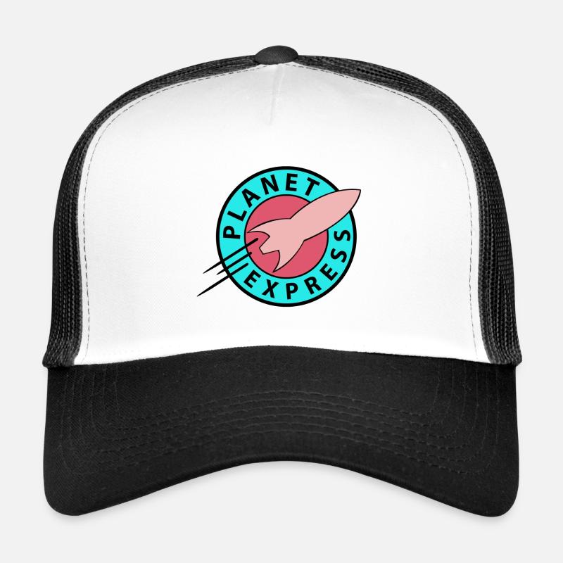 Futurama Planet Express Cool Rétro - Casquette trucker  - blanc/noir