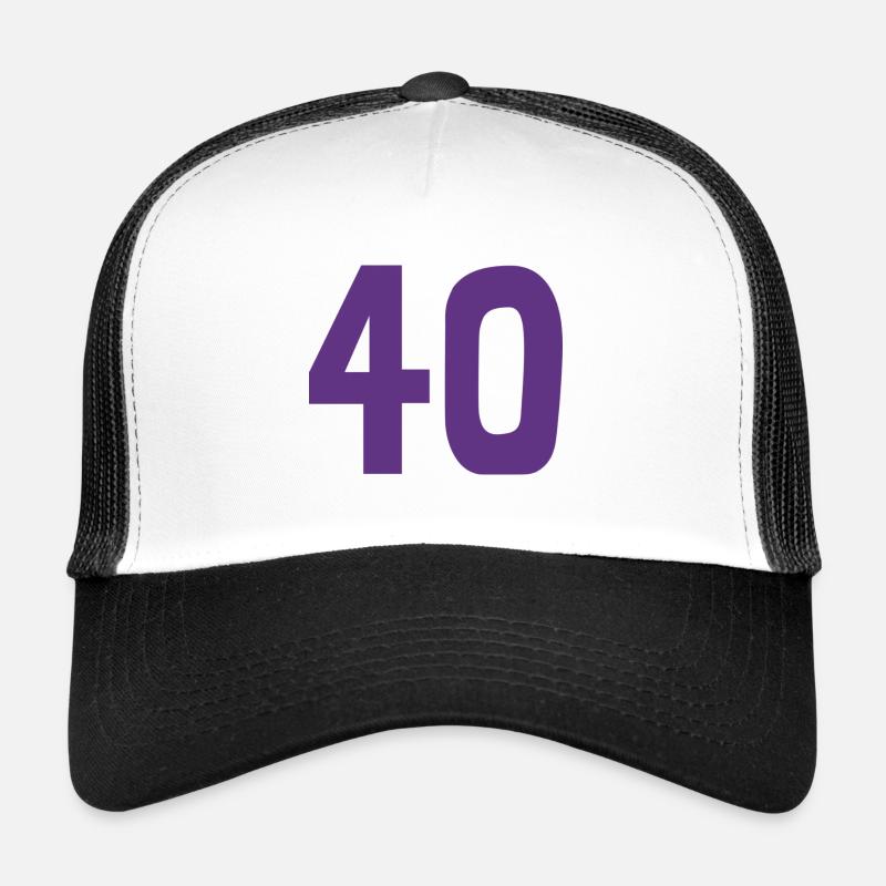 40. 40 ANS. 40e ANNIVERSAIRE. ANNIVERSAIRE 40 ANS. Casquette trucker 