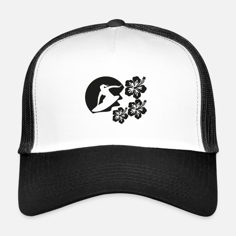 Female surfer - Trucker Cap - white/black