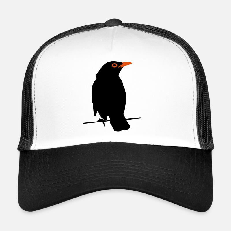 Amsel - Trucker Cap - Weiß/Schwarz