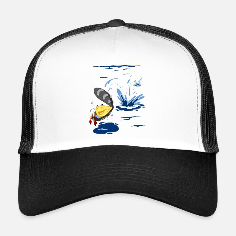 moule - Casquette trucker  - blanc/noir