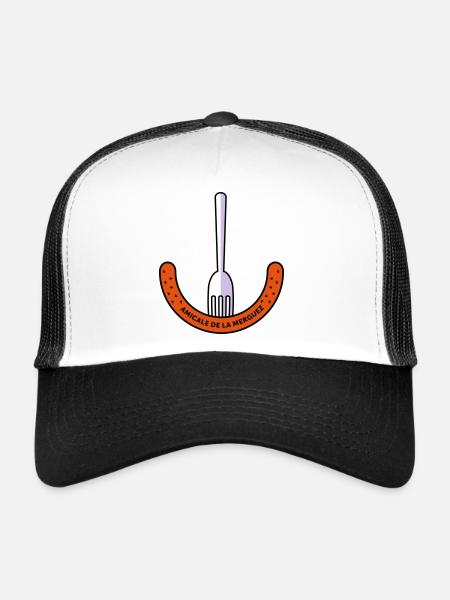 Amicale de la Merguez - Casquette trucker  - blanc/noir - Devant