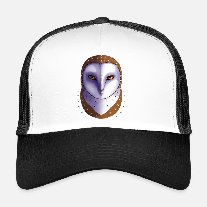 Schleiereule - Trucker Cap - Weiß/Schwarz