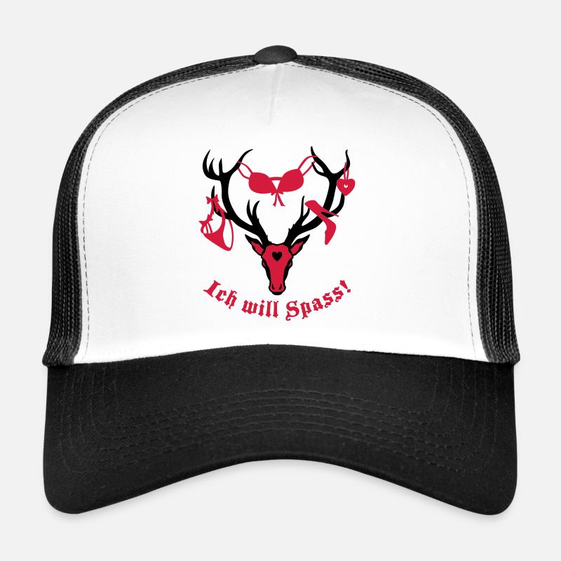 Deer with prey - I want fun! 2c Trucker Cap