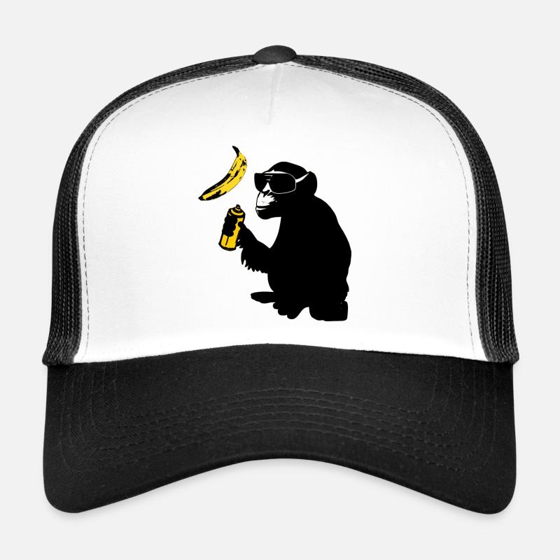 monkey sprayed banana Trucker Cap