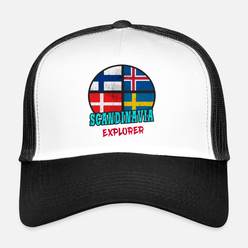 Scandinavia Explorer / Scandinavie / Cadeau Casquette trucker 