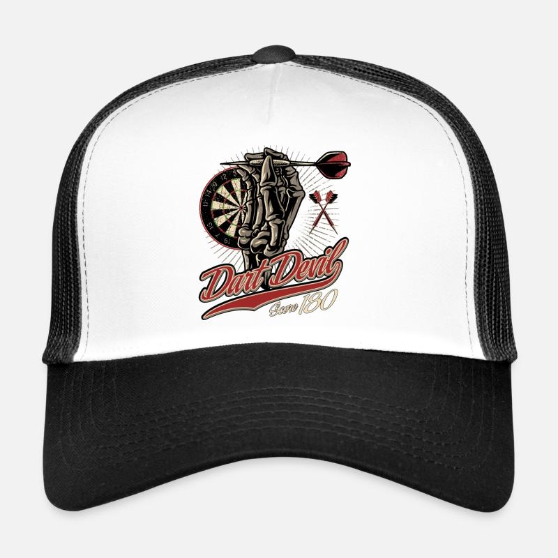Dart Shirt the devil Score 180 RAHMENLOS Trucker Cap