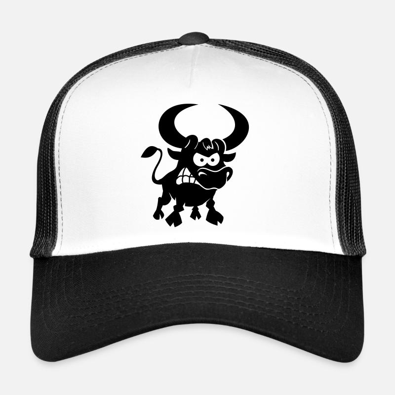 vl087a_stier_1c - Casquette trucker  - blanc/noir
