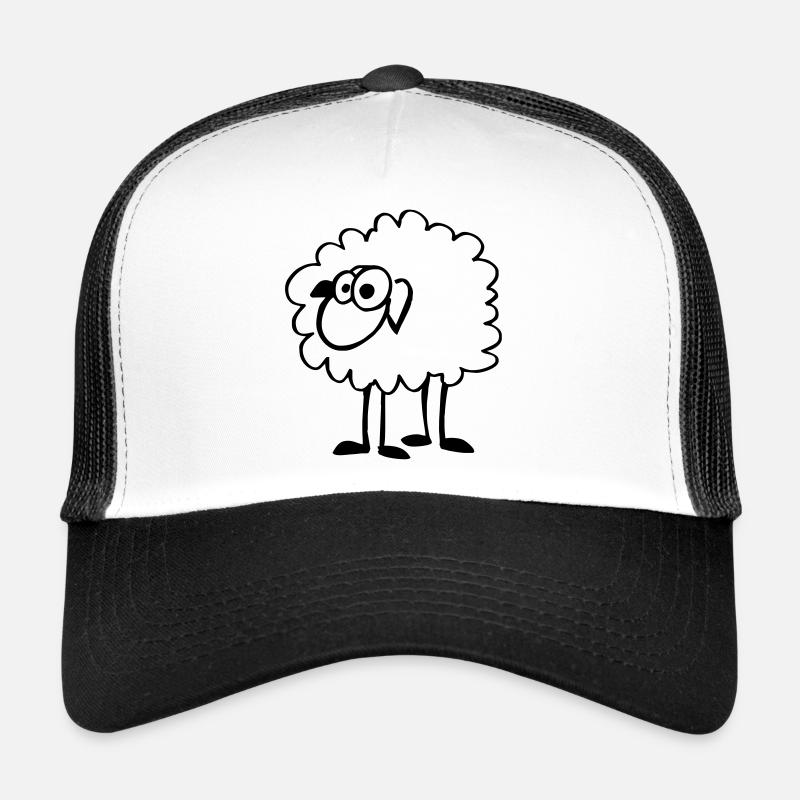 Mouton drôle - Casquette trucker  - blanc/noir