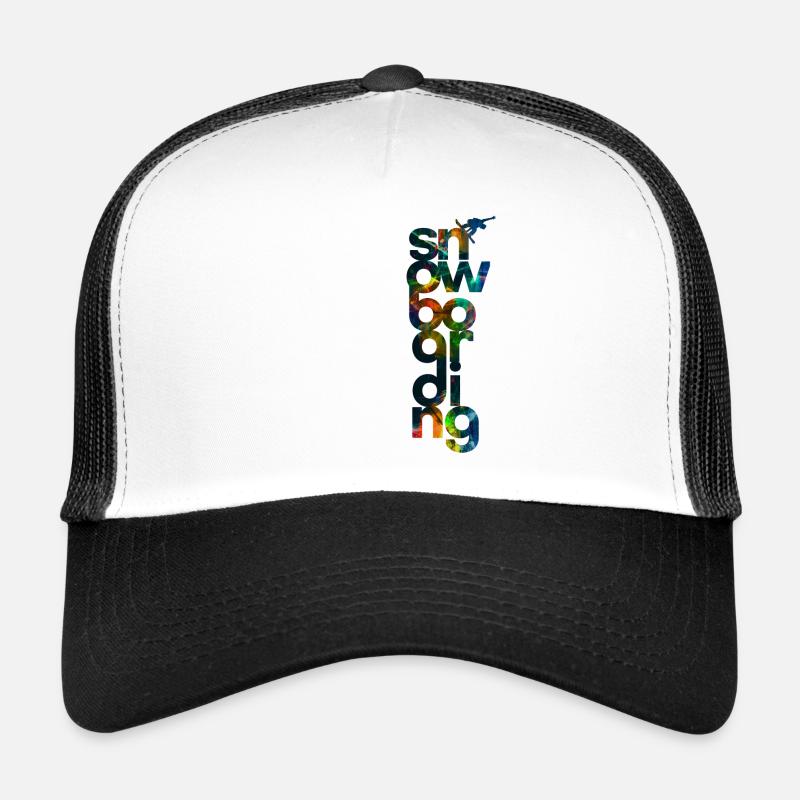 Snowboard Wintersport Trucker Cap