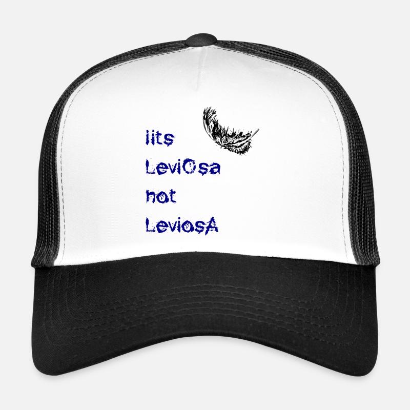leviosa plume noir bleu Casquette trucker 