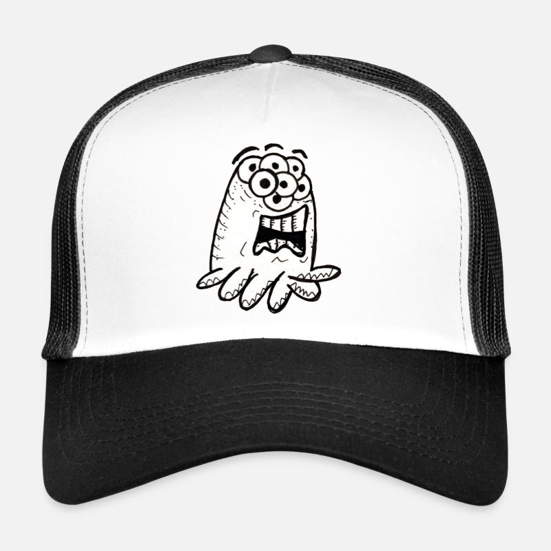 Inktopus - Casquette trucker  - blanc/noir