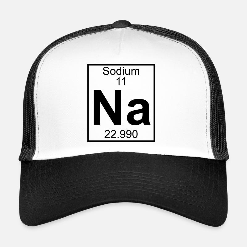 Periodic table element 11 - Na (sodium) - BIG Casquette trucker 