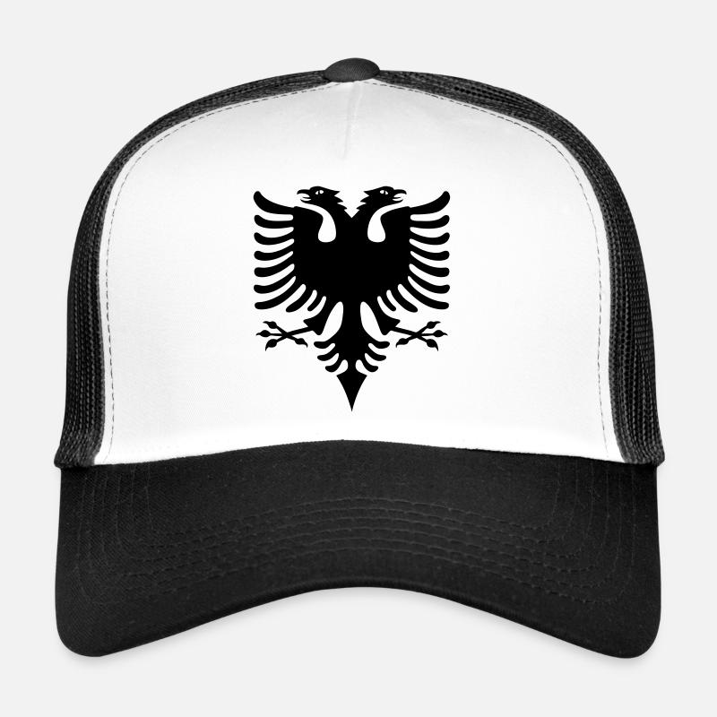 albanie aigle à deux têtes bicéphale Casquette trucker 