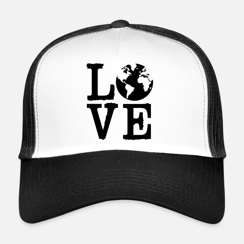 La terre d'amour - Casquette trucker  - blanc/noir