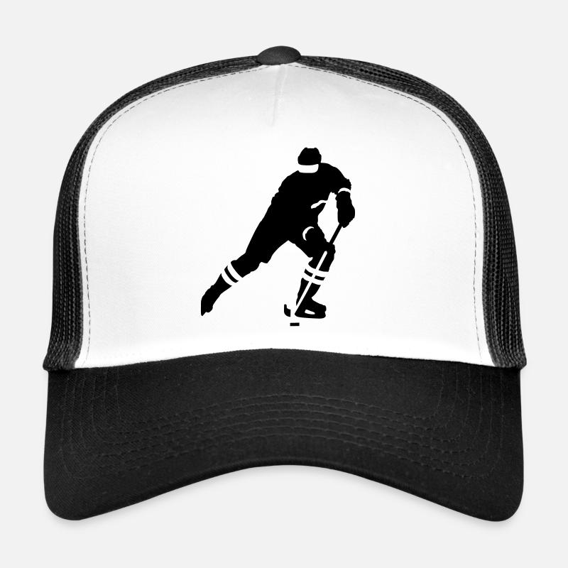 Eishockey - Trucker Cap - Weiß/Schwarz