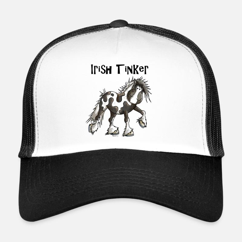 Tracy der Irish Tinker - Trucker Cap - Weiß/Schwarz