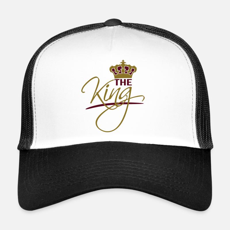 Gold Crown de la conception des textes de roi logo Casquette trucker 