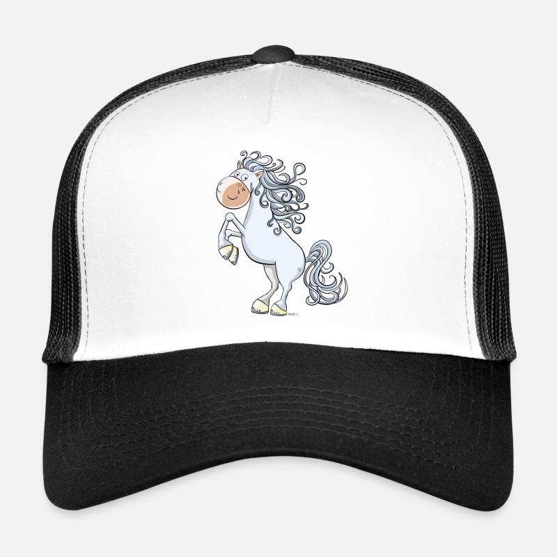 Cheval grimpant dans la crinière qui coule je bande dessinée Casquette trucker 