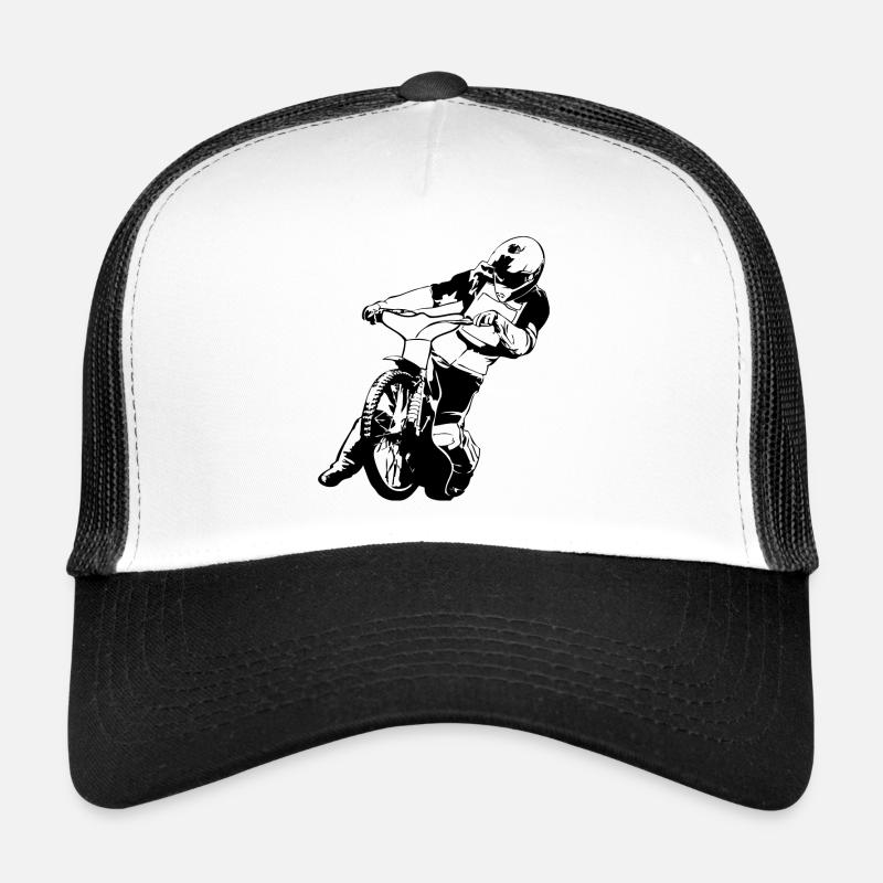 Speedway Racing - Trucker Cap - Weiß/Schwarz