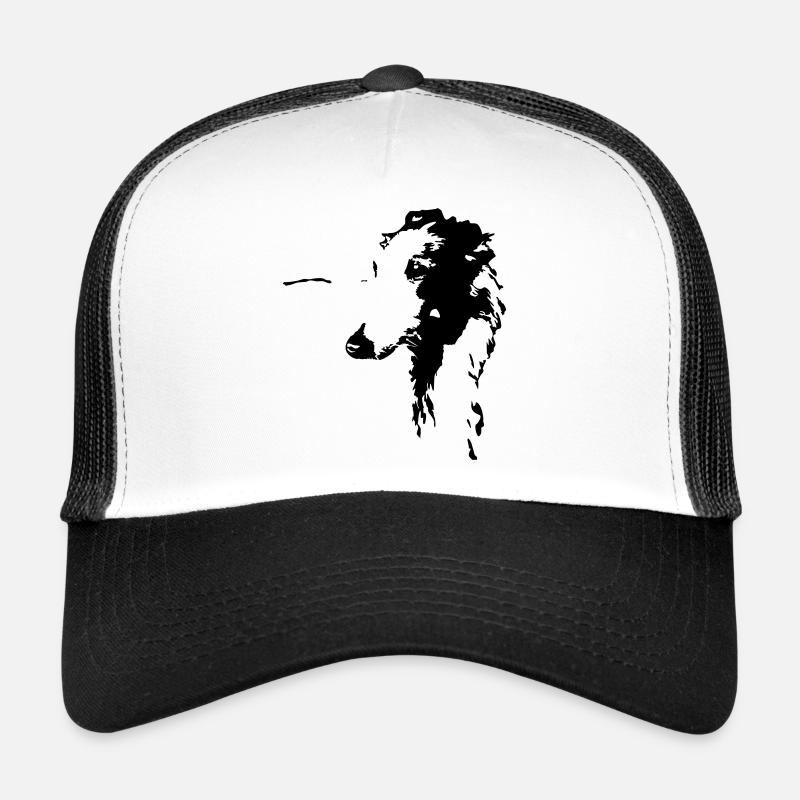 Borzoi head Trucker Cap