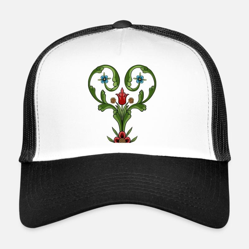 RUSTIC HEART - Trucker Cap - white/black
