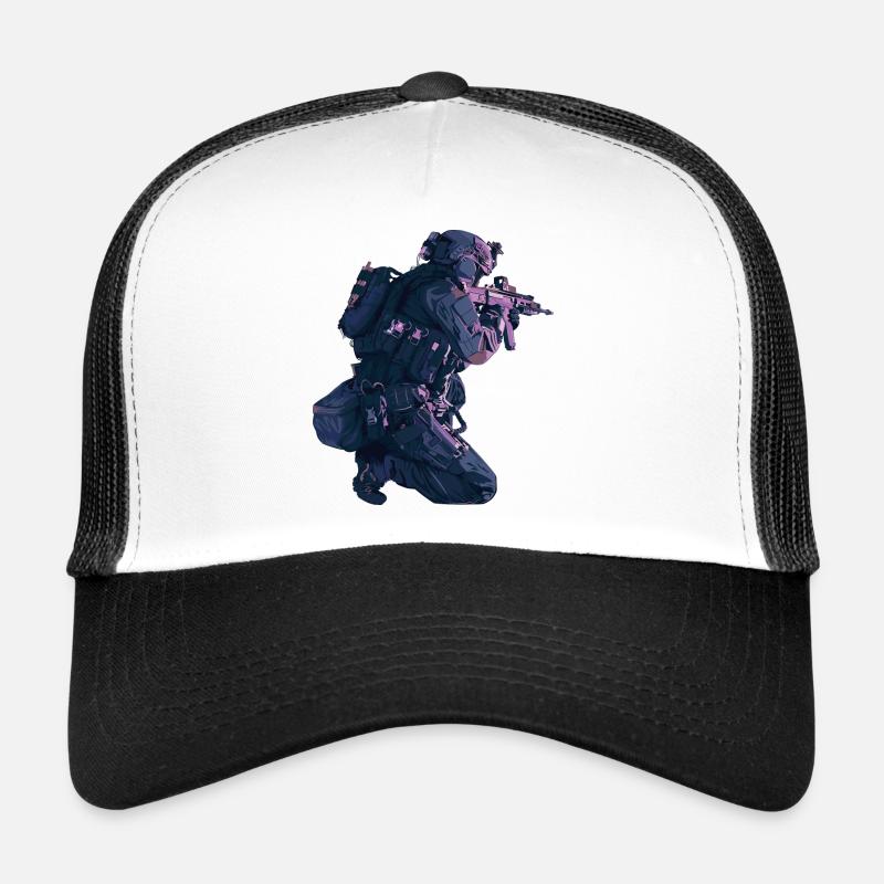 Soldat. Forces spéciales. Forces armées. Casquette trucker 
