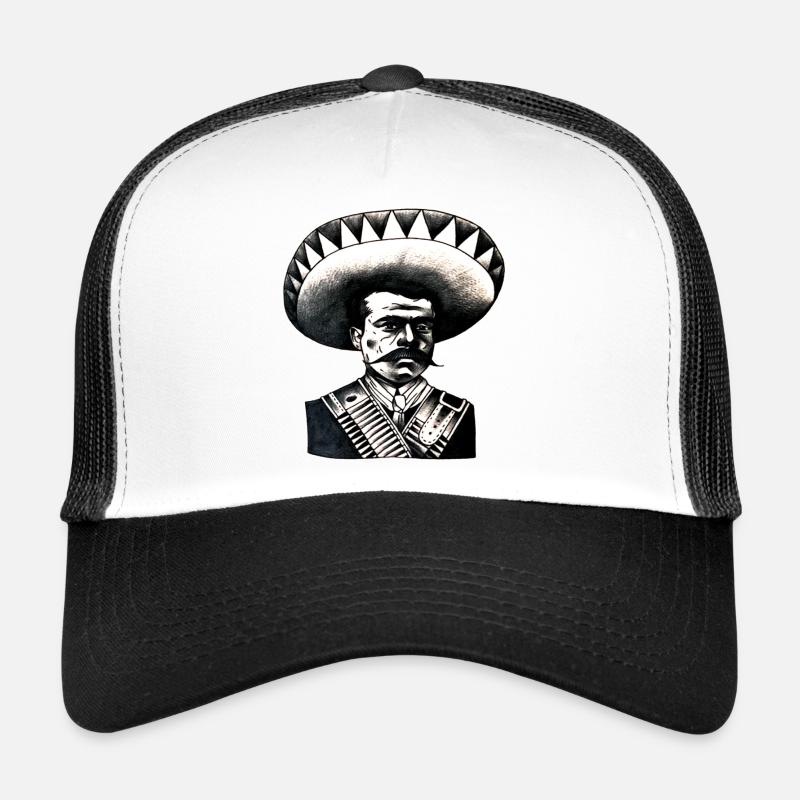 Mexikaner - Mexiko - Trucker Cap - Weiß/Schwarz
