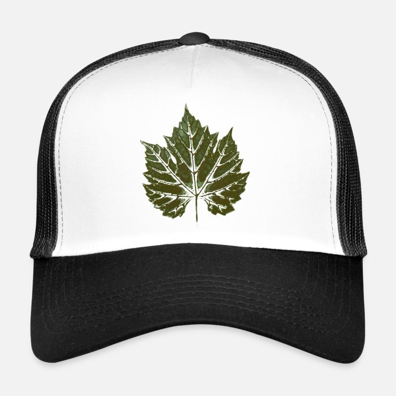 Grape leaf GREEN - leaf print - WINER & GARDEN Trucker Cap