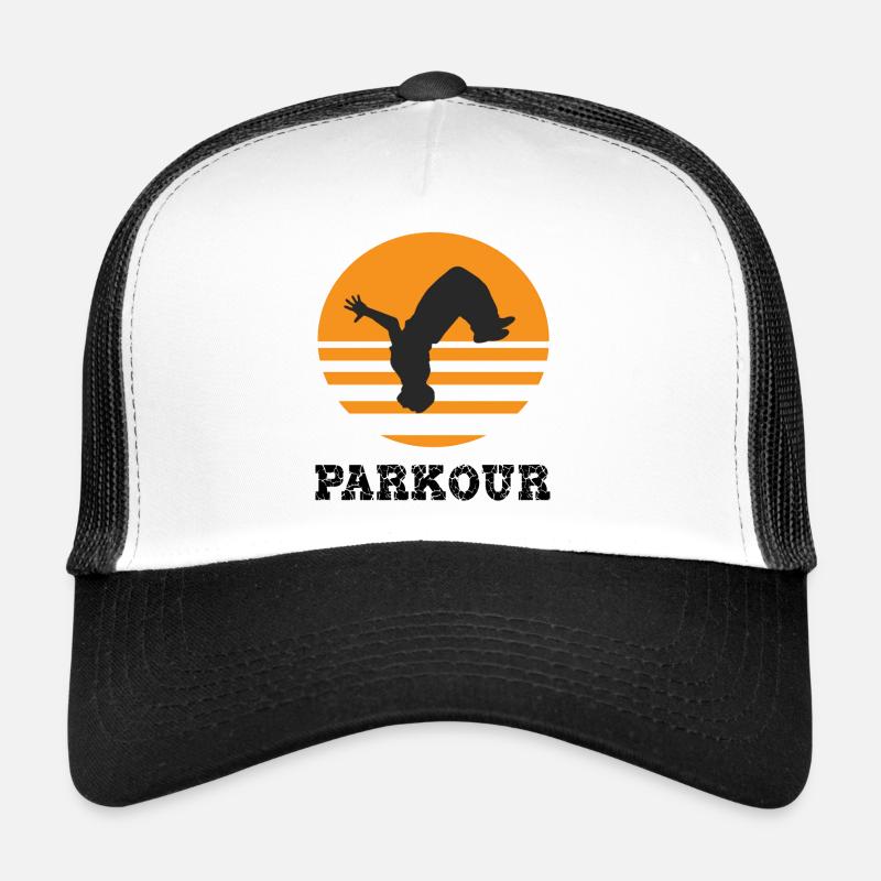 parkour - Trucker Cap - white/black