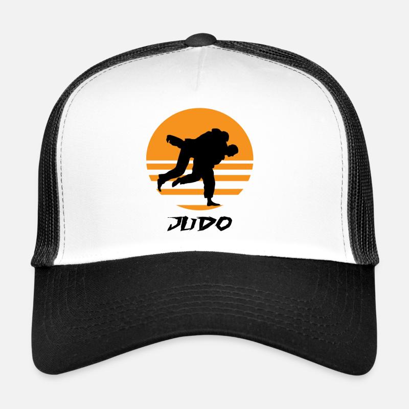 Judo - Casquette trucker  - blanc/noir
