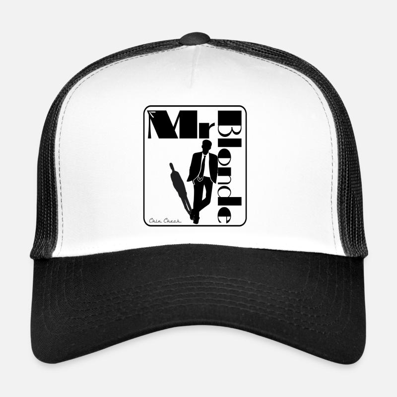 mr blond - Casquette trucker  - blanc/noir