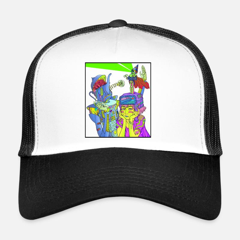 Kybernetiker - Trucker Cap - Weiß/Schwarz