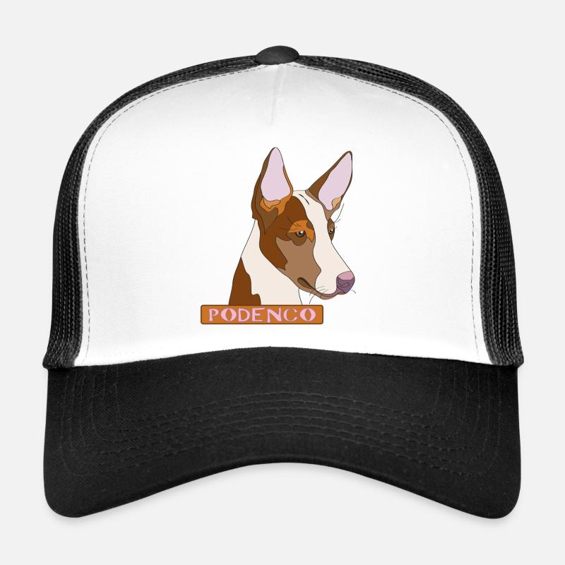 Podenco - Trucker Cap - Weiß/Schwarz