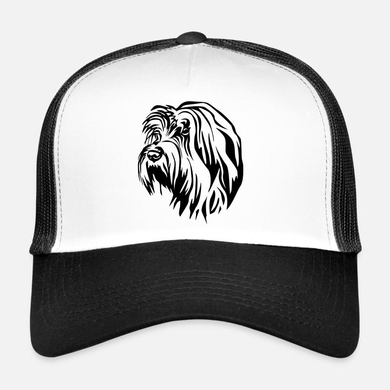 Gos d'Atura Catala Kopf - Trucker Cap - Weiß/Schwarz