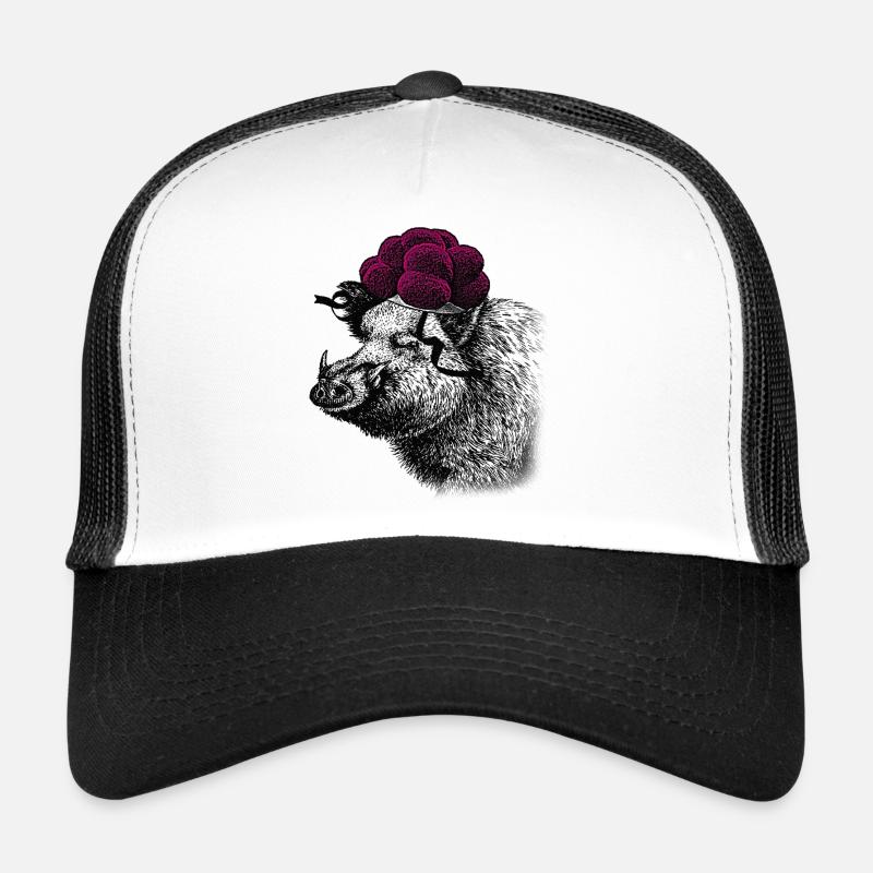Black Forest Tussi wild boar with Bollenhut Trucker Cap
