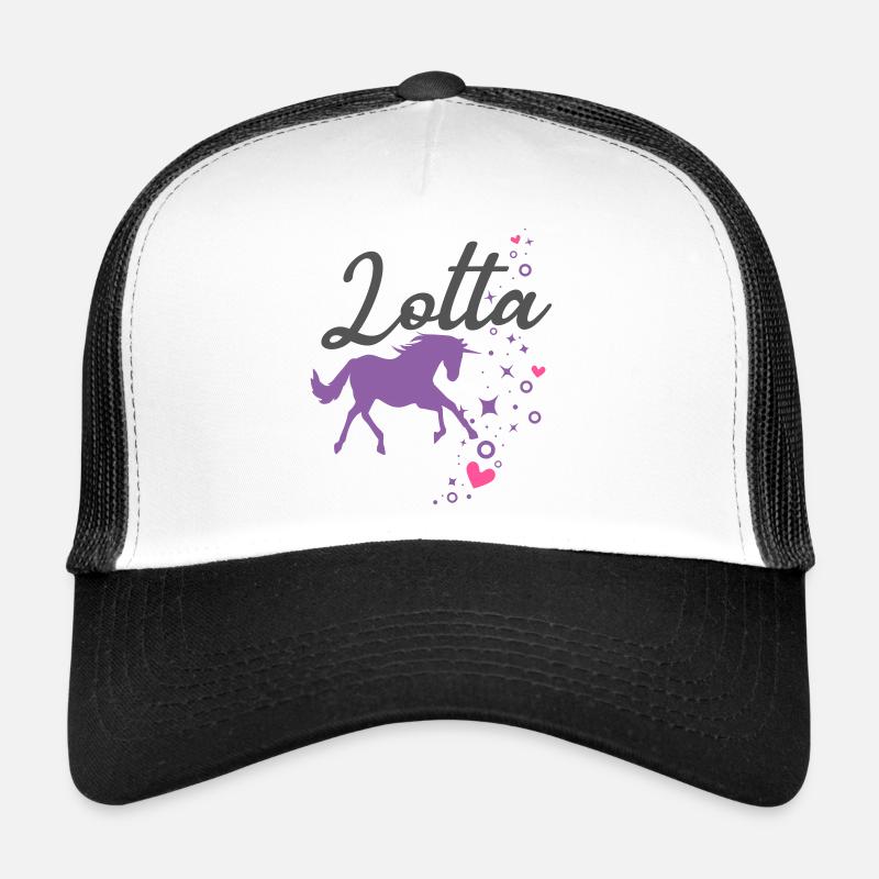 Lotta Mädchen Name Vorname Einhorn Trucker Cap