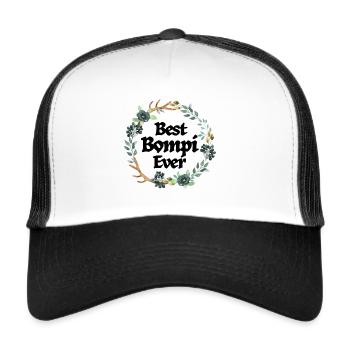 Best Bompi Belgium Grandpa Flemish Father Flanders - Trucker Cap - white/black - Front