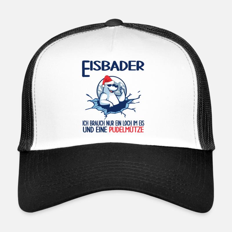 eisbader winterbader pudelmütze eisloch eisbad Trucker Cap