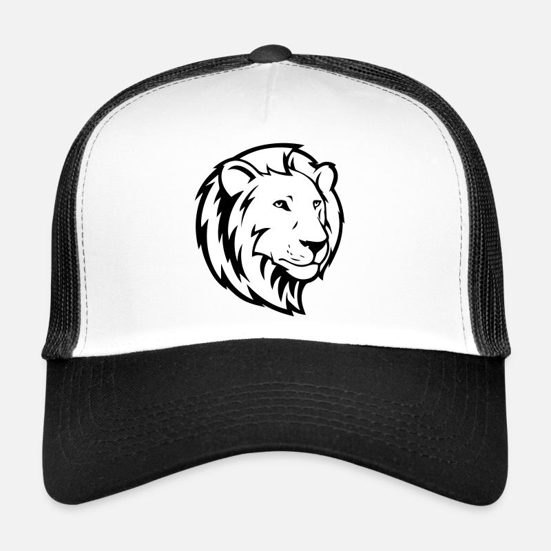lion - Casquette trucker  - blanc/noir