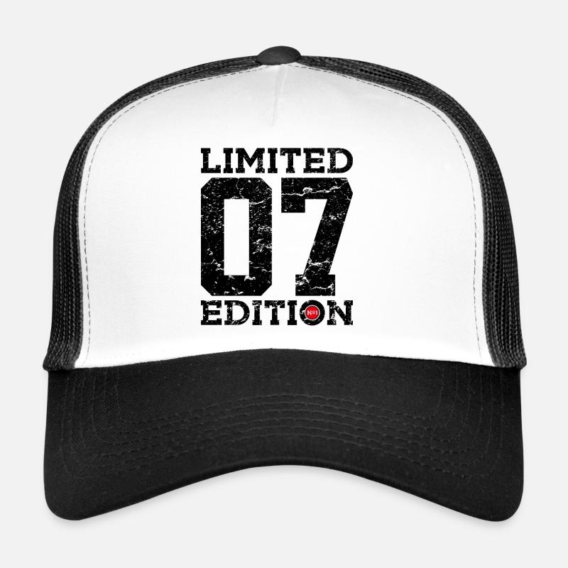 19. GEBURTSTAG COLLEGE LIMITED EDITION 2007 - Trucker Cap - Weiß/Schwarz