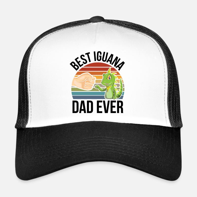 Iguane - Casquette trucker - blanc/noir